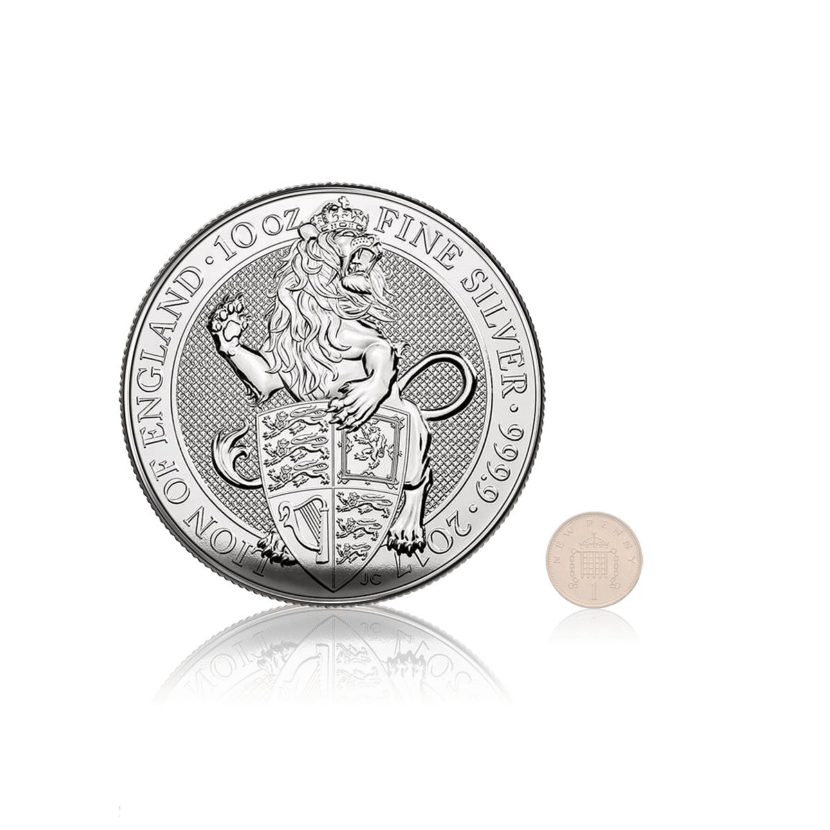 10oz Silver Queen's Beast Lion Of England (2016) 4